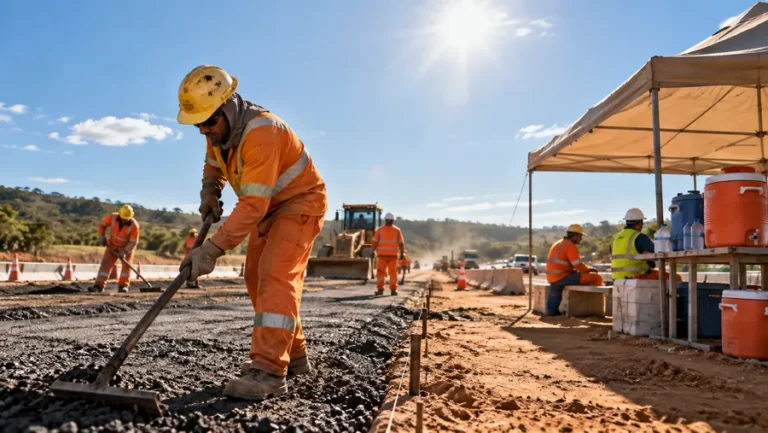 Trabalho a céu aberto: calor, hidratação e NR-21
